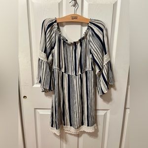 Blue Striped Dress